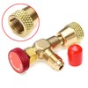 JIANZHENKEJI R410A Refrigerant Charging Valve 1/4'' - 5/16'' Copper Flow