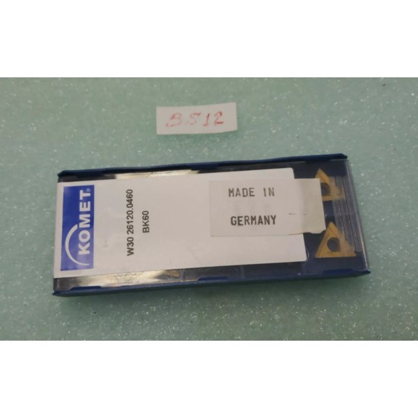 KOMET W30 26120.0460 BK60 CARBIDE INSERTS, 10 PCS