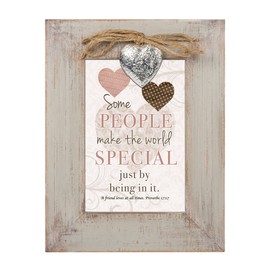 Cottage Garden Some People Make World Special Natural Taupe Locket Wood Inspirational Photo Frame