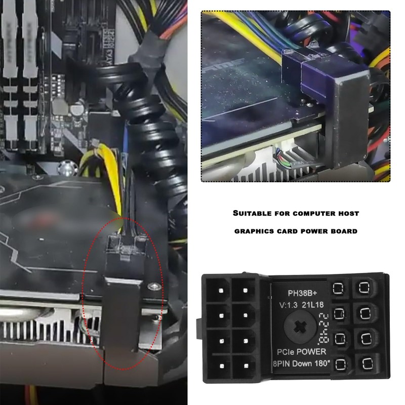 Create idea 3PCS ATX 8 Pin Male to Female 180