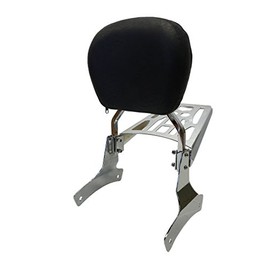 Contoured - Sissy Bar Backrest & Luggage Rack for 98+ Honda Shadow Ace VT750