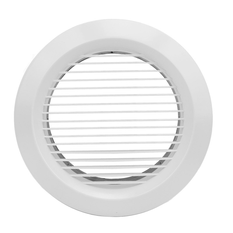 200mm Round Vent Cover ABS Plastic Louver Air Ventilation Grille