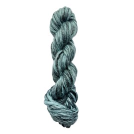 Maker's Craft Two Tone Fine Felt Merino Bulky Wool Yarn 100 Grams 25 Yards, Very Luxurious and Soft Yarn for Knitting, Crocheting, Weaving and Weaving DIY with Vintage colors (Sea Green)