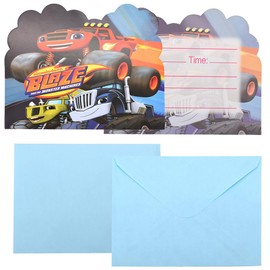 Monster Truck Invitations Cards, 30PCS Monster Truck Kids' Party Invitations and Envelopes Birthday Invites Party Invites Kids Theme Party Invitations Birthday Cards Birthday Party Supplies for Child