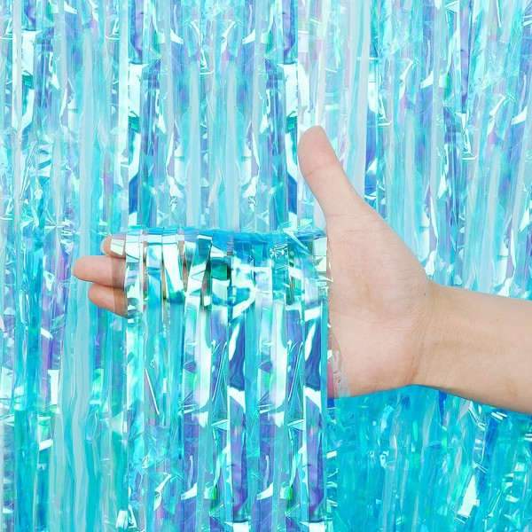 3 Pack Fringe Curtains Party Decorations,Tinsel Backdrop Curtains for Parties,Photo