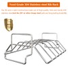 DOLAMOTY Rib Racks for Big Green Egg, Turkey Roasting Rack