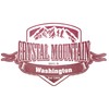 CafePress Crystal Mountain Washington Ski Resort 2 Sticker Oval Car