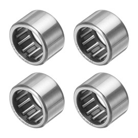 sourcing map 2 Pcs HK1210 Needle Roller Bearings Open End, 12x16x10mm Chrome Steel Needle Bearing
