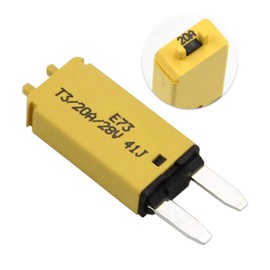 ZOOKOTO 28V DC 20A Manual Reset Mini ATM Blade Style Circuit Breaker Footprint Circuit Protector