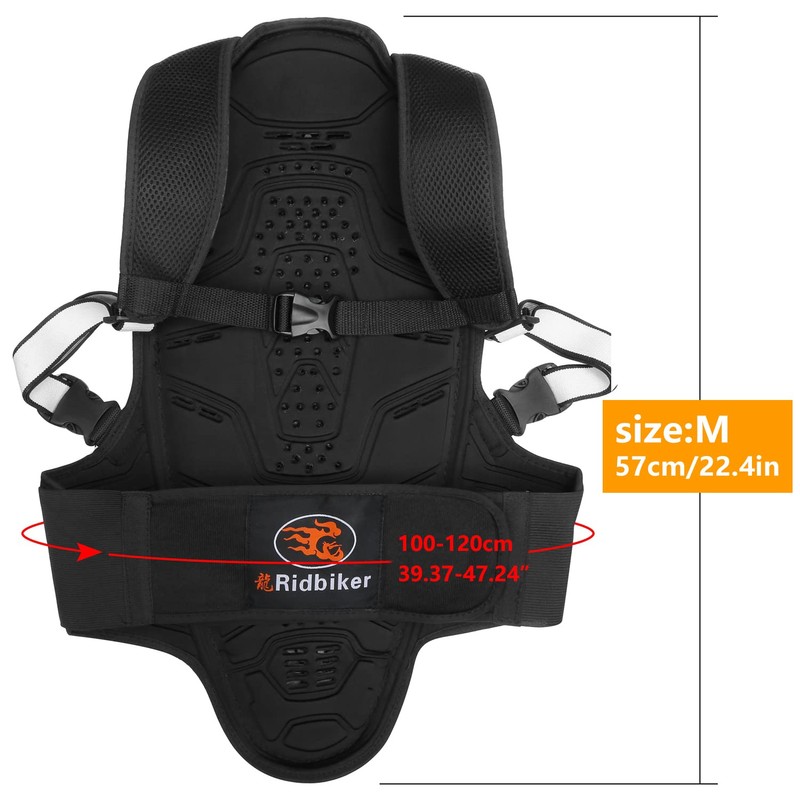 RIDBIKER Motorcycle Back Protector Motocross Spine Protector Body Armor Gear