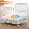 ABCASTER Under Bed Storage with Wheels, Rolling Under Bed Storage