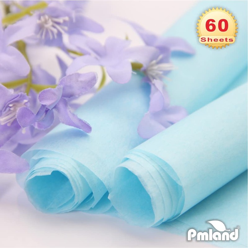 PMLAND Gift Wrapping Tissue Paper - Light Blue Color -