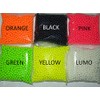8mm FLURO ATTRACTOR BEADS LUMO ORANGE BLACK PINK GREEN YELLOWMIXED