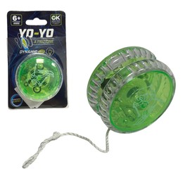 Yo Yo Yo Professional Yoyo for Children and Beginners with LED Light and Clutch for Automatic Response Response Yo LED with Light Effect Joyo Game, Various Colours