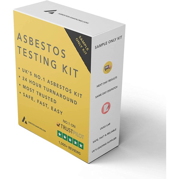 Asbestos Sample Kit Only (8 Samples) Includes 24 Hour Lab Test Fee, Instructions, Return