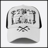 White Fang CA747 Mesh Cap, English Letters, Logo Hat, Running,