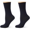 Nur Die Women's Damen Feine Komfort Socke, Blue-Blau (maritim 190),