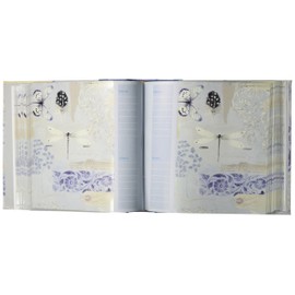 Pioneer Bella - Marco de cinta de tela bidireccional, marco de notas bidireccional, fundas de tela Bella, capacidad para 200 fotos de 4 x 6 pulgadas, 2 por página: color cielo.