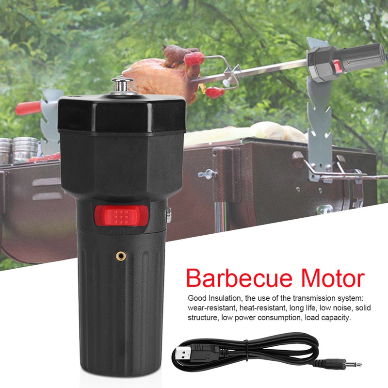5V Solid Construction Barbecue Grill Rotator Motor BBQ Holder Roast