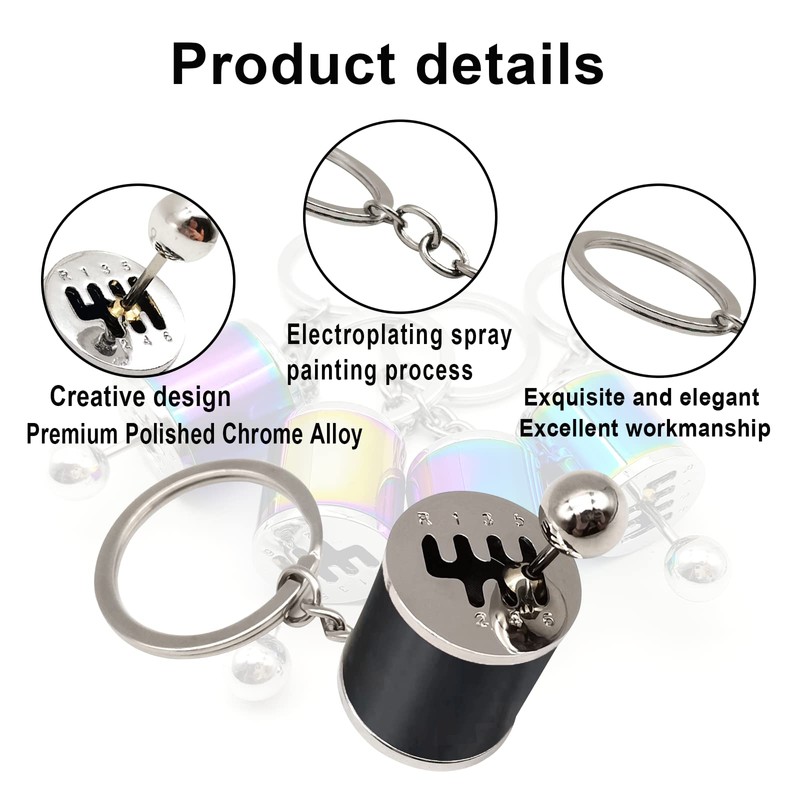 Stymart Shifter Gear Keychain - 6 Speed Gear Box Mini