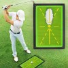Pro-Grade Golf Swing Trainer Mat - Instant Shot Analysis for