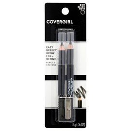 COVERGIRL - Easy Breezy Brow Fill + Define Brow Pencil, Sharpener Included, Long-Lasting, Deeply Pigmented, Blendable Formula, 100% Cruelty-Free