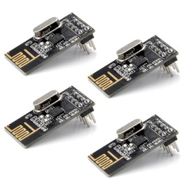 HENGBIRD 4 Pcs nRF24L01 + Wireless Transceiver Module NRF24L01 + 2.4G Wireless Transceiver Radio Transceiver Module RF PI ARM Model Wireless 200M Communication Module Upgrade