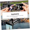 TEHAUX 1 Set Telephoto Lens Macro Wide Angle Lens for