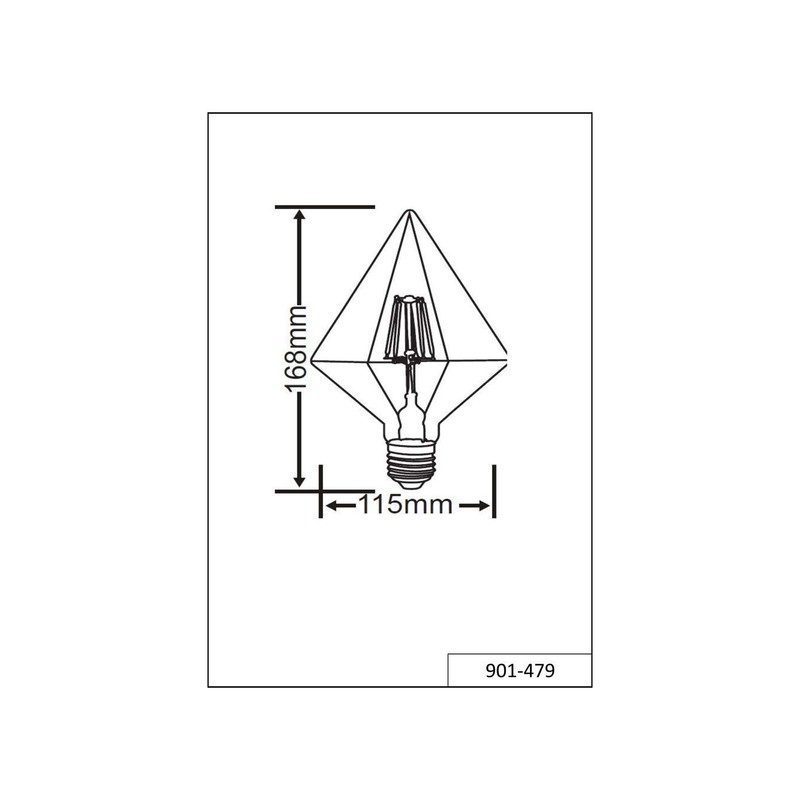 Trio Leuchten 901 479 A +, Bulbs, Glass, 4 Watts,