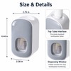 Wall-Mount Toothpaste Dispenser – Push-Activated Automatic Toothpaste Squeezer, No-Drill Water-Resistant