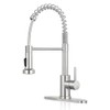 Kitchen Faucet with Pull Down Sprayer,Commercial Single Handle Stainless Steel