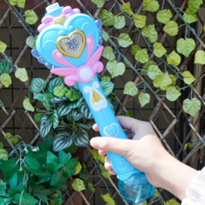 Fairy Bubble Wand Blower Musical Light Up Bubbles Toy for