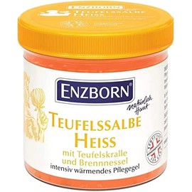 Horse Ointment ENZBORN Devil's Cream Hot 200 ml, an intensive Warming Nourishing Gel with Nettle. Devil Ointment Natural Power of Devil's Claw and Burn