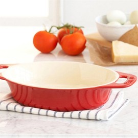 Staub Ceramic 9-inch Oval Baking Dish - Cherry
