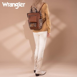 Wrangler Women Backpack Purse Convertible Backpack Vegan Leather Ladies Anti Theft Backpack WG161-91123LP