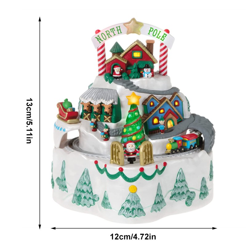 Christmas Village Ornament North Pole Village Ornament Xmas Snow House