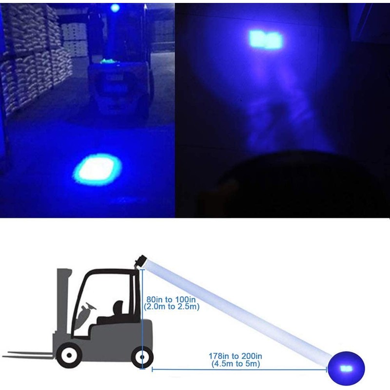 LED Forklift Area Safety Light 20W Cree Blue LED Work