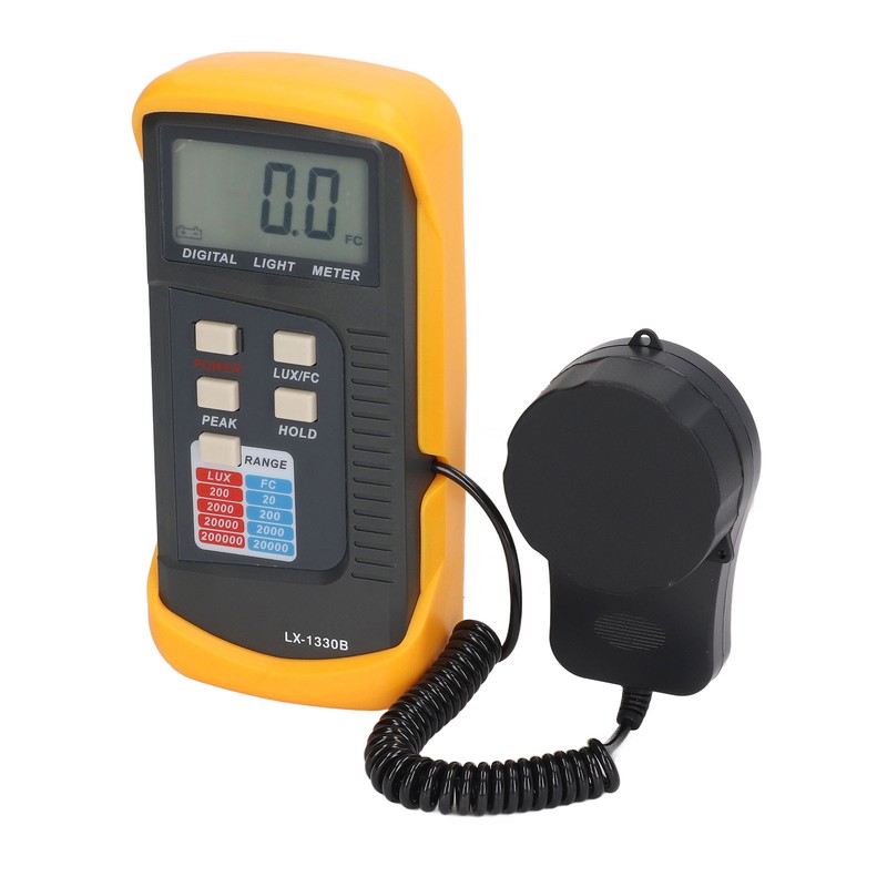Digital Illuminance Light Meter LCD Display 0.1‑200000LX Illuminometer with Storage