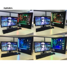 Ubanner PC LED Flexible Light Strip Computer Lighting Green with Magnetic for PC Case Computer Lighting Kit