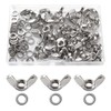 Lyeteung 40 pieces M5 wing nut, stainless steel wing groove,