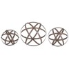 Wenbery Set of 3 Metal Garden Spheres, Metal Folding Orb