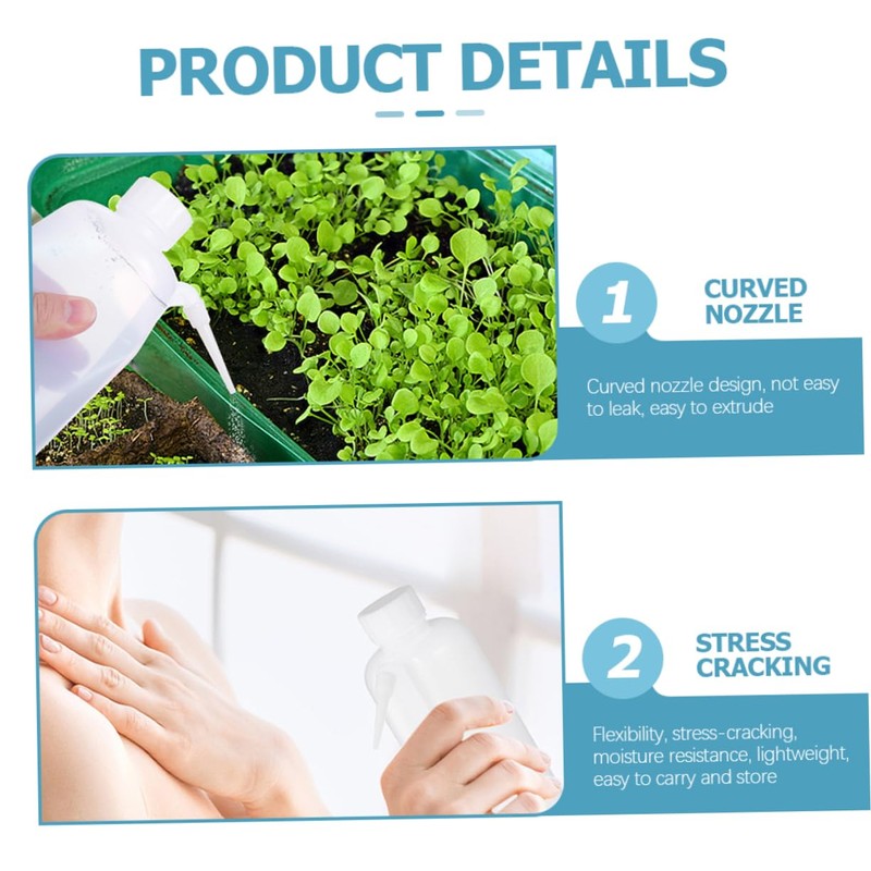 STOBAZA 2pcs Chemical Lab Use Squeeze Bottles Wash Bottles for