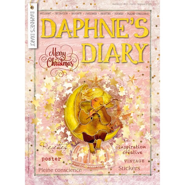 Daphne's Diary Magazine 2023#8 (FRANÇAIS)| Magazine journal interactif pour la pleine conscience, le coloriage, l'art, la cuisine, les voyages | Plein de conseils et d'inspiration créative