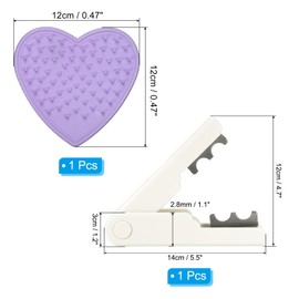 PATIKIL Rose Stem Leaf Thorn Stripper, 2Pcs/1Set Rose Thorn Stripper Remover Tool Leaf Stripping Tool for Gardening Flower Pruning, White, Purple