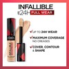 L’Oréal Paris Makeup Infallible Full Wear Waterproof Matte Concealer, Espresso