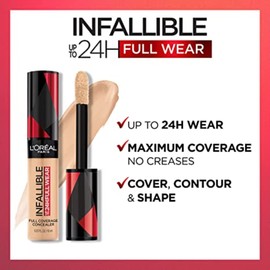 L’Oréal Paris Makeup Infallible Full Wear Waterproof Matte Concealer, Espresso (Pack of 2)
