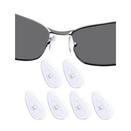 DROGO 3 Pairs Silicone Replacement Nose Pads for Oakley Conductor 6 OO4106/Conductor 8 OO4107/Tincup OX3184/Tincup Carbon OX5094/Deadbolt OO6046/Savitar OO6047 Eyeglass/Sunglass
