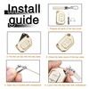 TOMALL for Jeep Key Fob Cover with Keychain, 4 Buttons