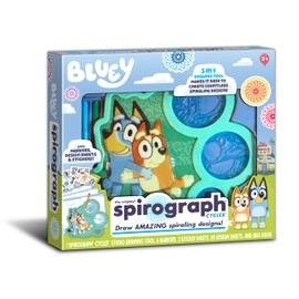 Spirograph Cyclex Studio Bluey - The Easy Way to Make Countless Amazing Spiral Art Designs Bluey Playset Art Kit - for Kids Ages 5 and Up