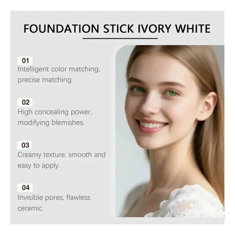 Base De Maquillaje En Barra Blanca Blanc Cover V White